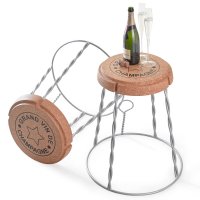 XL Champagne Muselet Stool | Side Table schwarz - XLCork.com