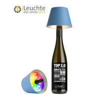 TOP 2.0 RGBW-Akku-Flaschenleuchte GRAU – sompex®