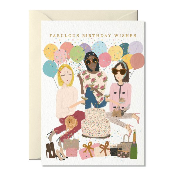 ‚Fabulous Birthday Wishes‘ – Glückwunschkarte A6