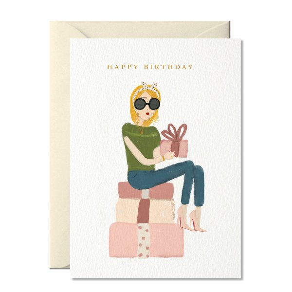 ‚Happy Birthday Girl Gifts‘ – Glückwunschkarte A6