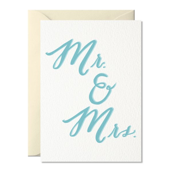 ‚Mr. & Mrs.‘ – Glückwunschkarte A6