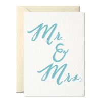 Mr. & Mrs. – Glückwunschkarte A6