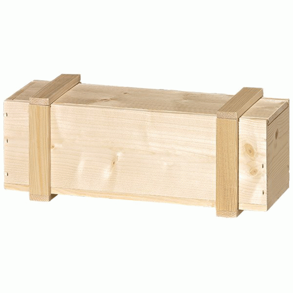 Holz-Kiste mit Leisten, 1er