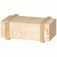 Holz-Kiste mit Leisten, 2er