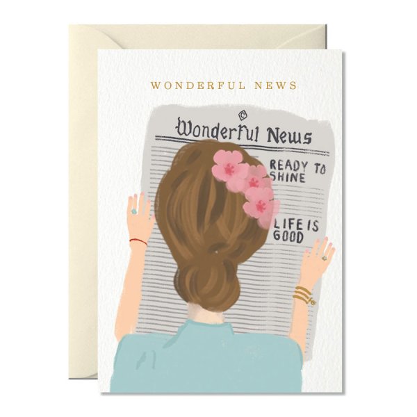‚Wonderful News‘ – Glückwunschkarte A6
