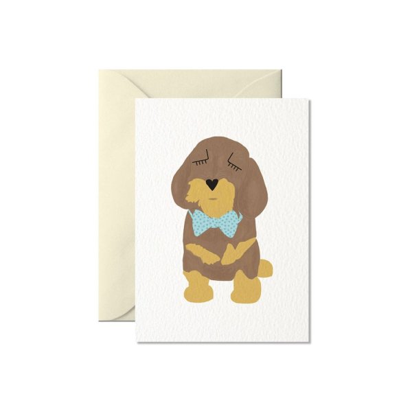 ‚Dachshund Puppy‘ – Glückwunschkarte A7