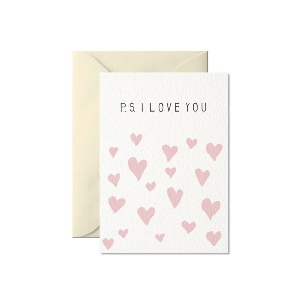 ‚P.S. I love You‘ – Glückwunschkarte A7